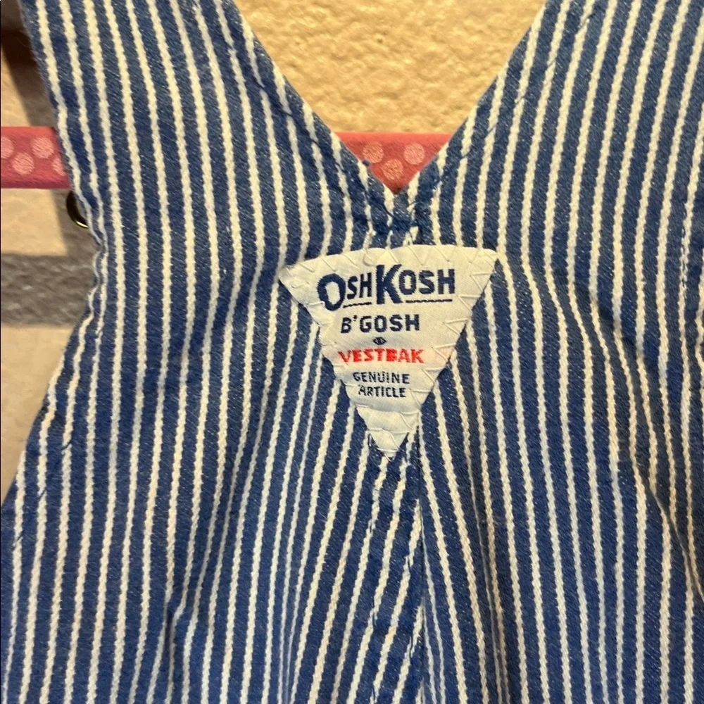 Oshkosh B’Gosh Vintage Made In USA Railroad Conductor Overalls 12 Months